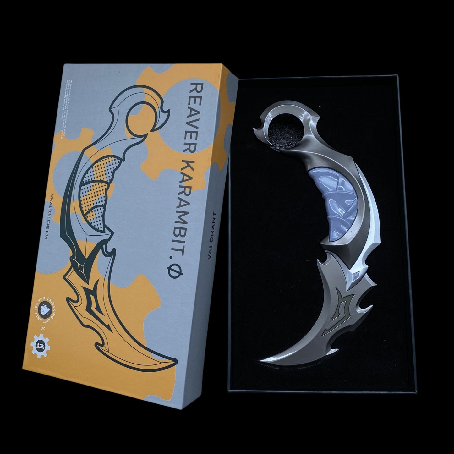 Reaver Karambit Metal Blunt Blade Trainer Cosplay Prop Game Replica