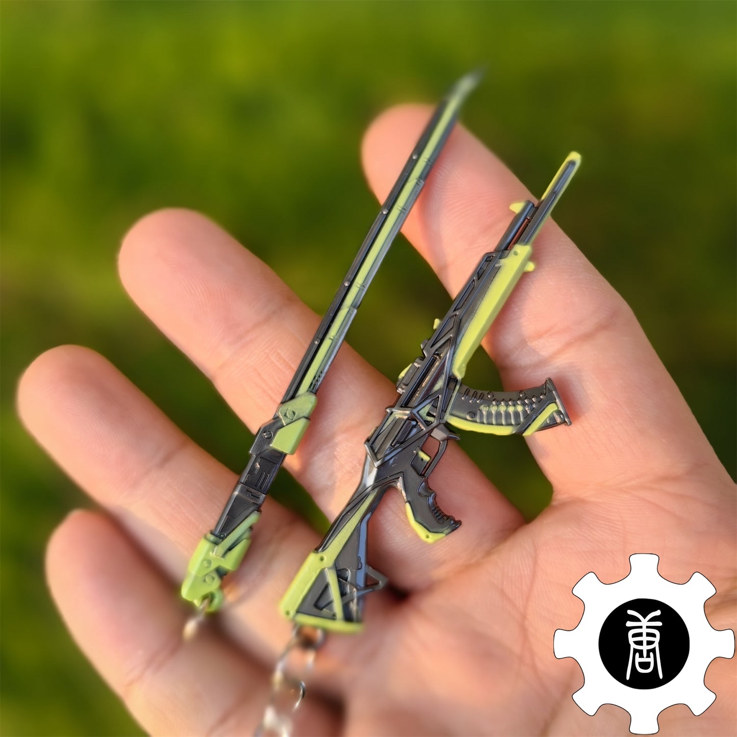 RGX 11z Pro Vandal Blade Green Pendant Gamer Gift 2 In 1 Pack