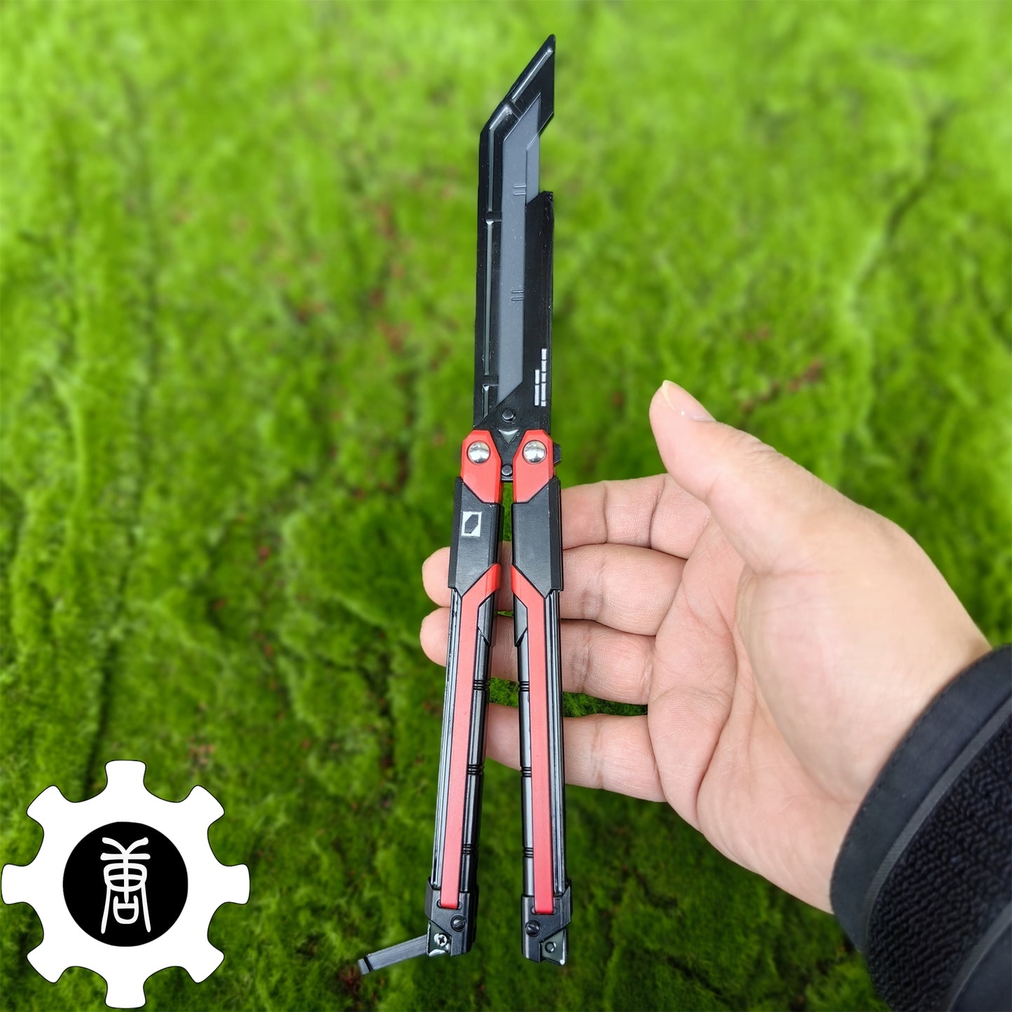 RGX Knife Metal Blunt Blade RGX Butterfly Knife Trainer Game Knife Replica