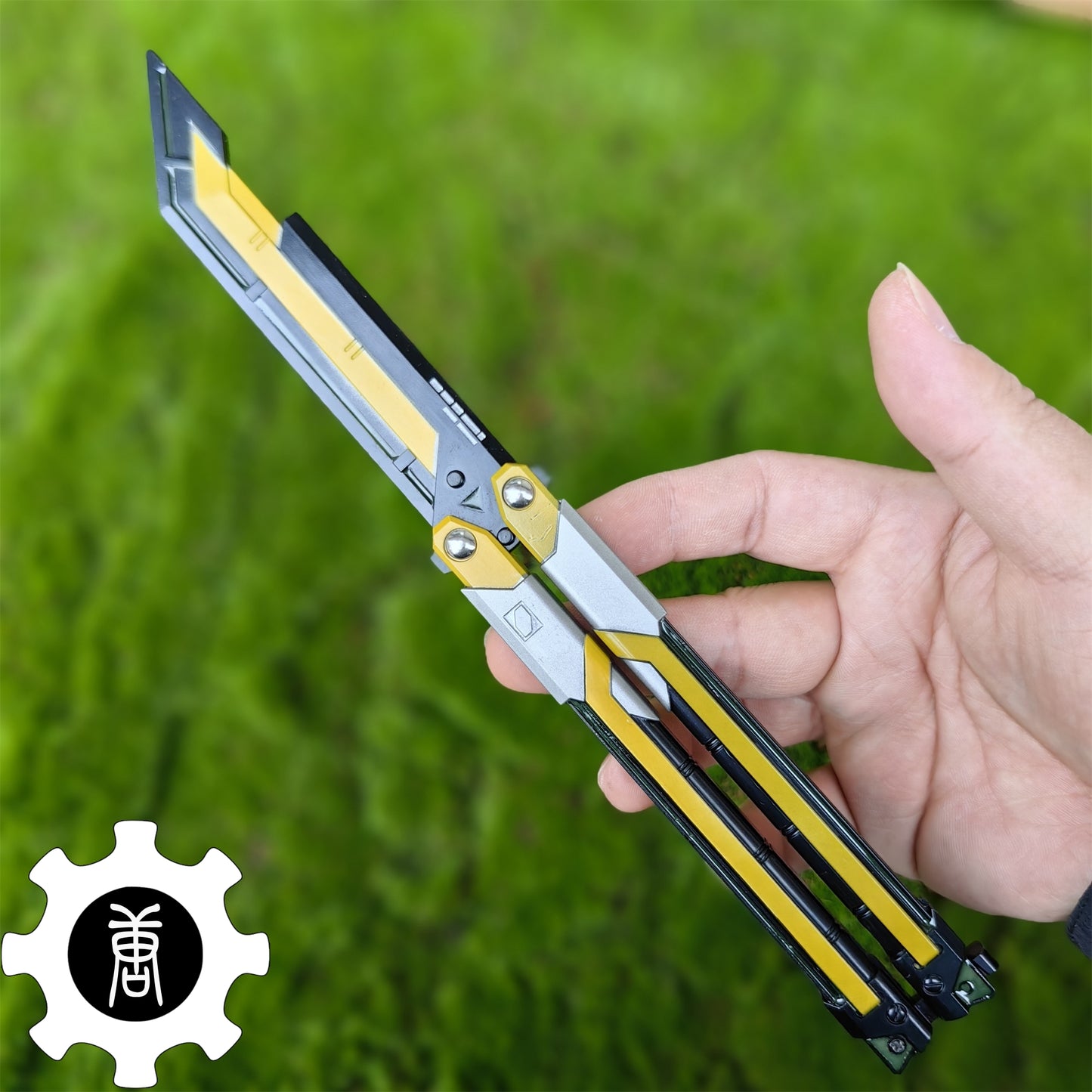 RGX Knife Metal Blunt Blade RGX Butterfly Knife Trainer Game Knife Replica