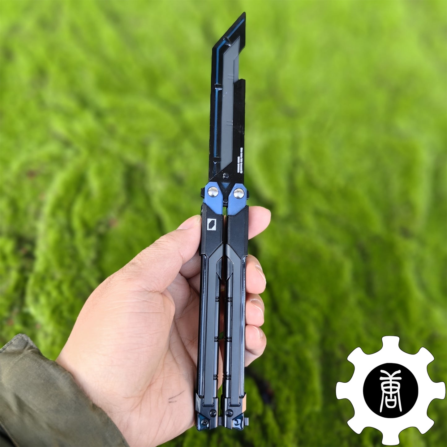 RGX Knife Metal Blunt Blade RGX Butterfly Knife Trainer Game Knife Replica