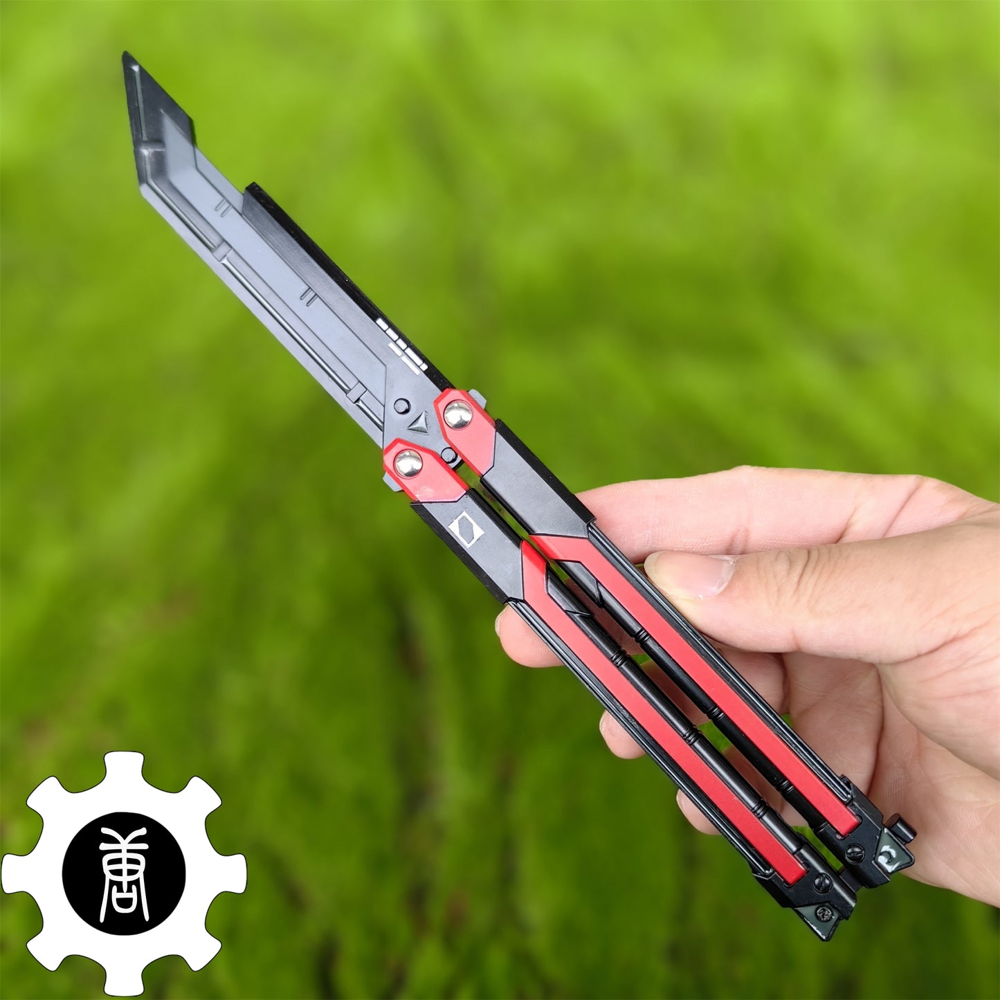 RGX Knife Metal Blunt Blade RGX Butterfly Knife Trainer Game Knife Replica