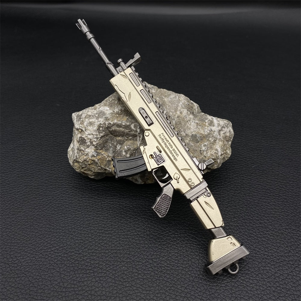 Miniature Metal Scar Assault Rifle 17CM/6.7"