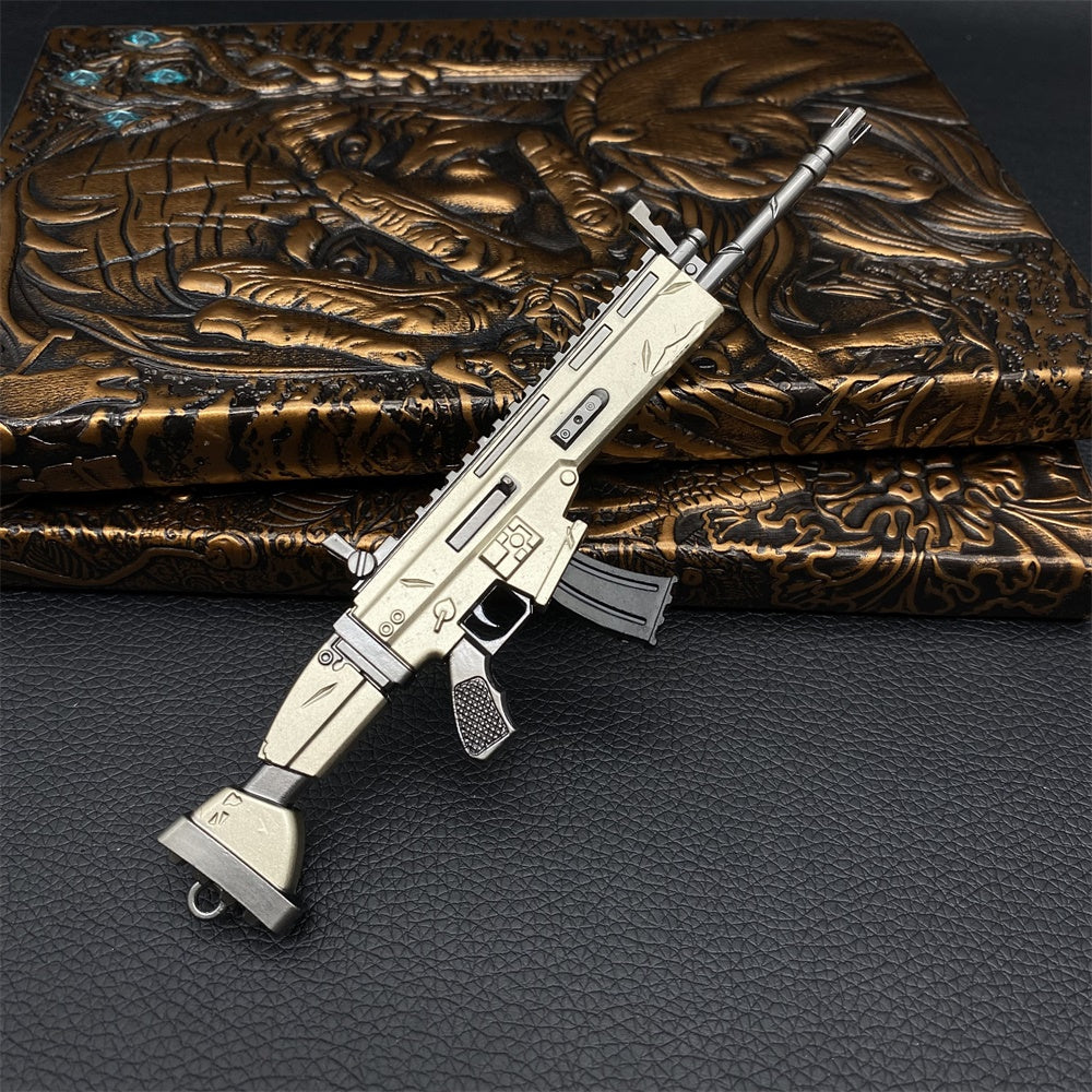 Miniature Metal Scar Assault Rifle 17CM/6.7"