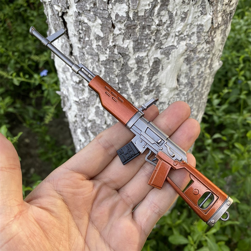 Miniature Metal SVD Dragunov Sniper Rifle 17CM/6.7"
