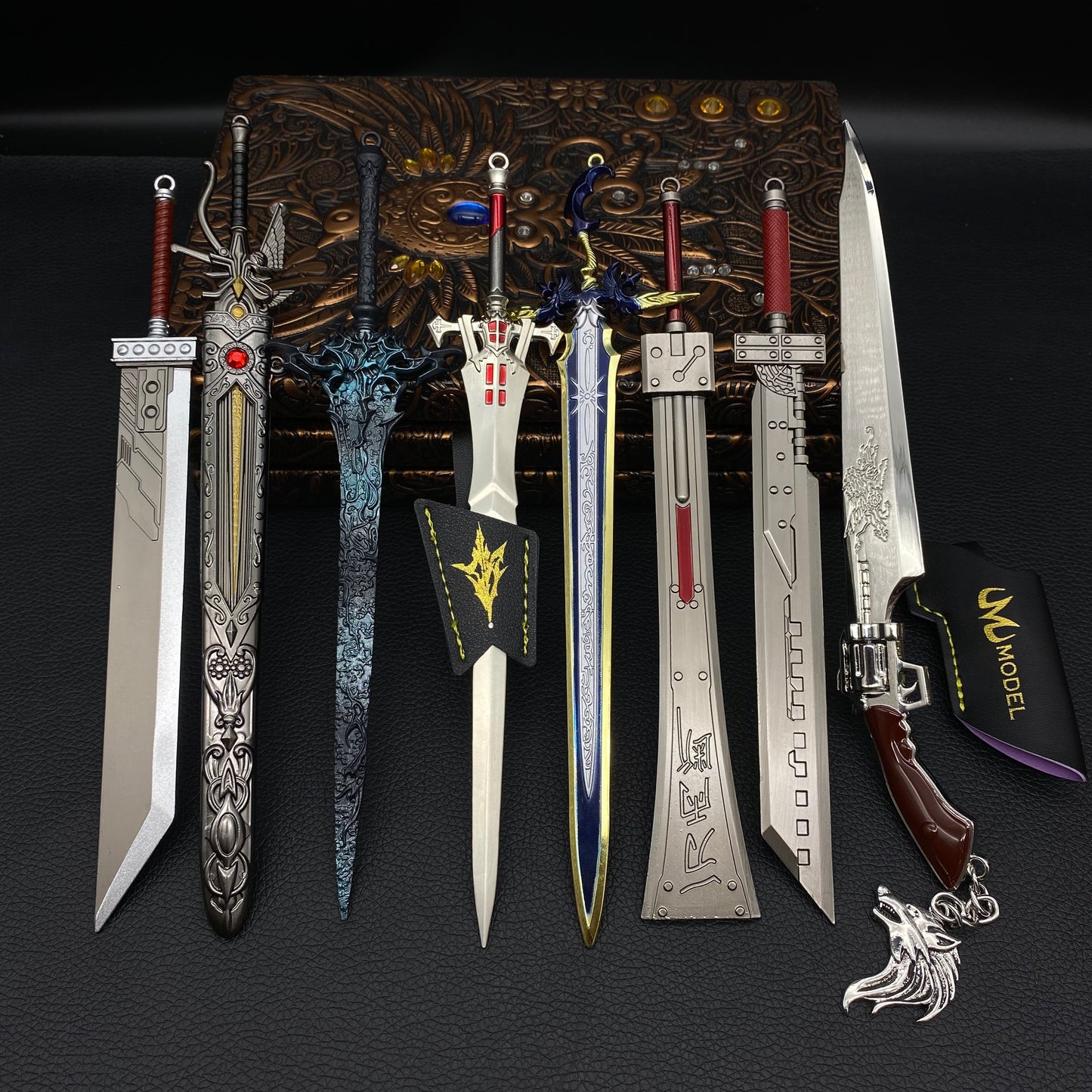 FF Series Cloud Sword Sephiroth Katana Squall Gun Blade 9 In 1 Pack