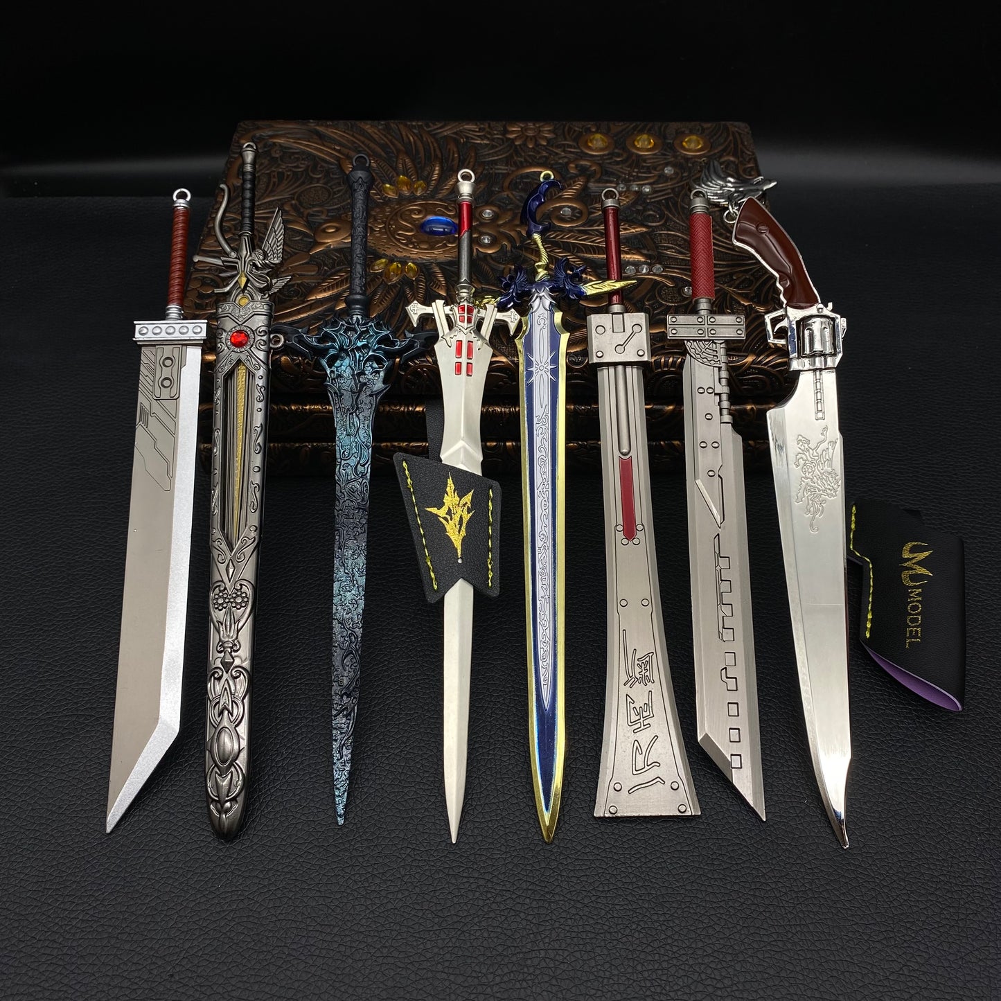 FF Series Cloud Sword Sephiroth Katana Squall Gun Blade 9 In 1 Pack