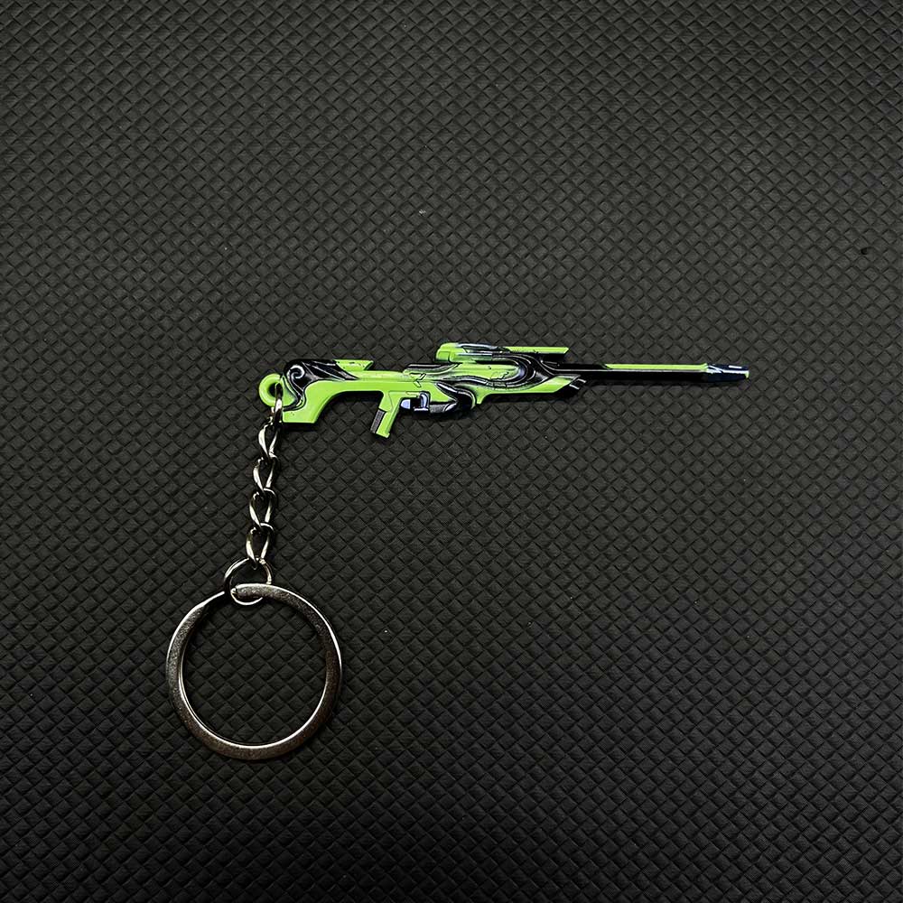 Metal RGX Blade Gun Model KeyChain