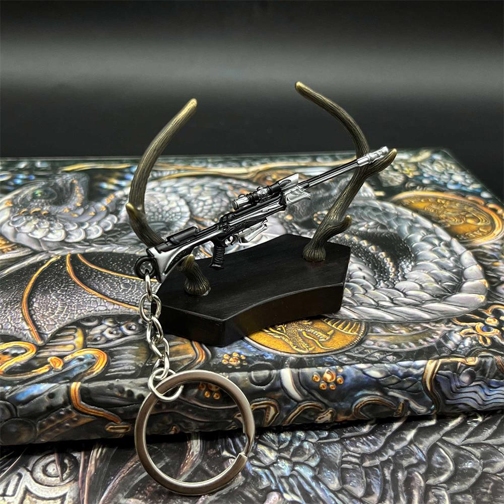 Metal Hot Game Weapons Mini Keychain Pendant