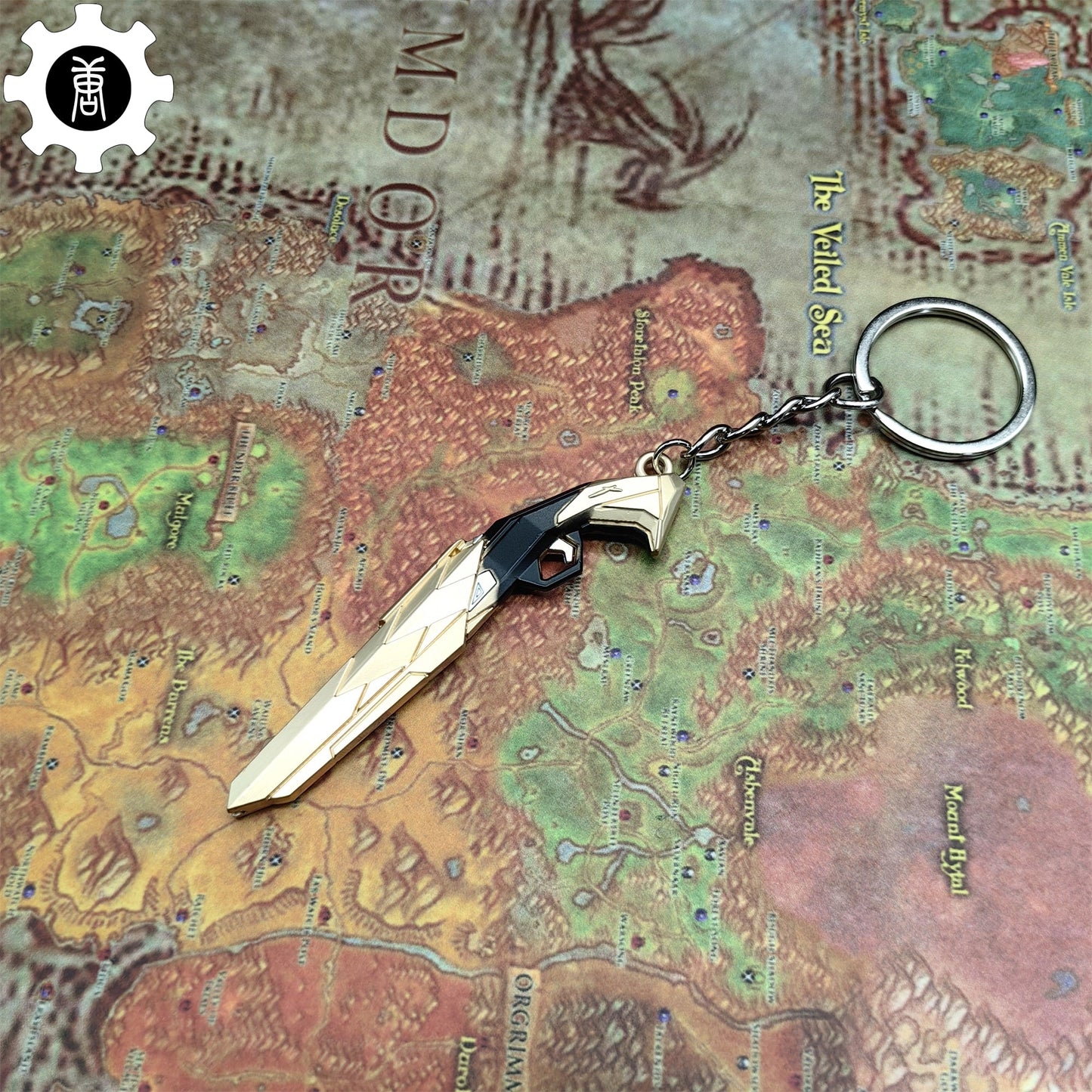 Val Araxys Shorty Gun Model Keychain Metal Pendant