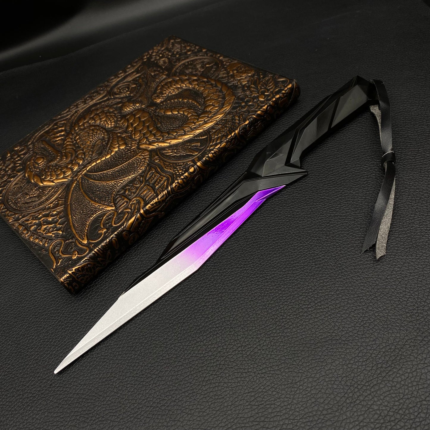 28CM Metal Singularity Knife Purple Replica