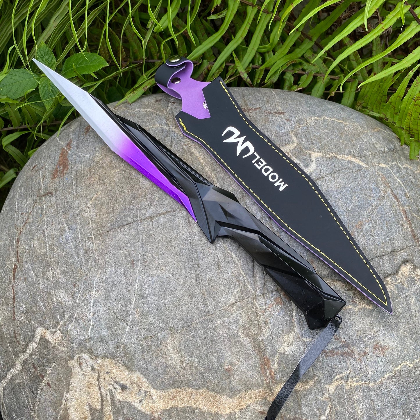 28CM Metal Singularity Knife Purple Replica
