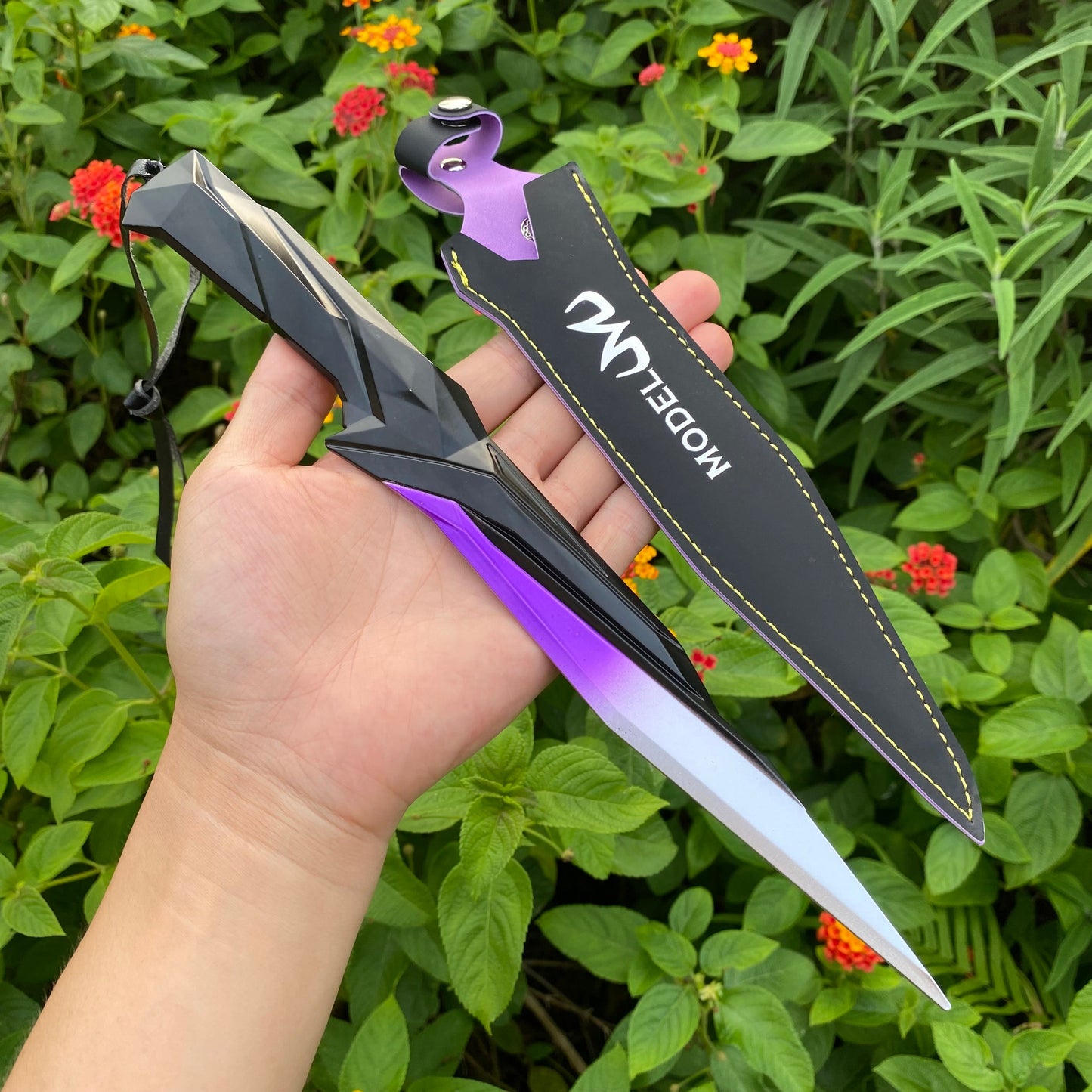 28CM Metal Singularity Knife Purple Replica