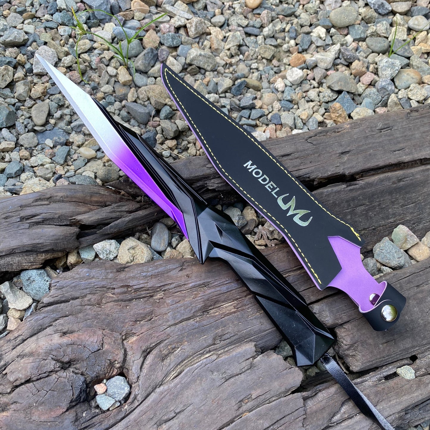 28CM Metal Singularity Knife Purple Replica