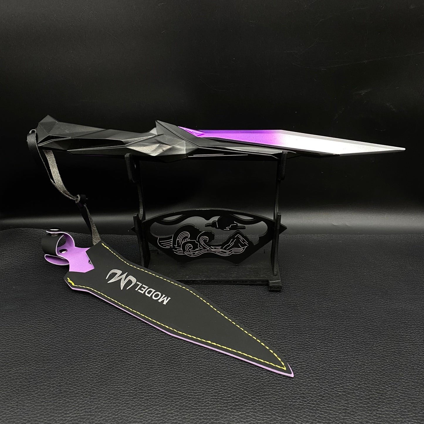 28CM Metal Singularity Knife Purple Replica