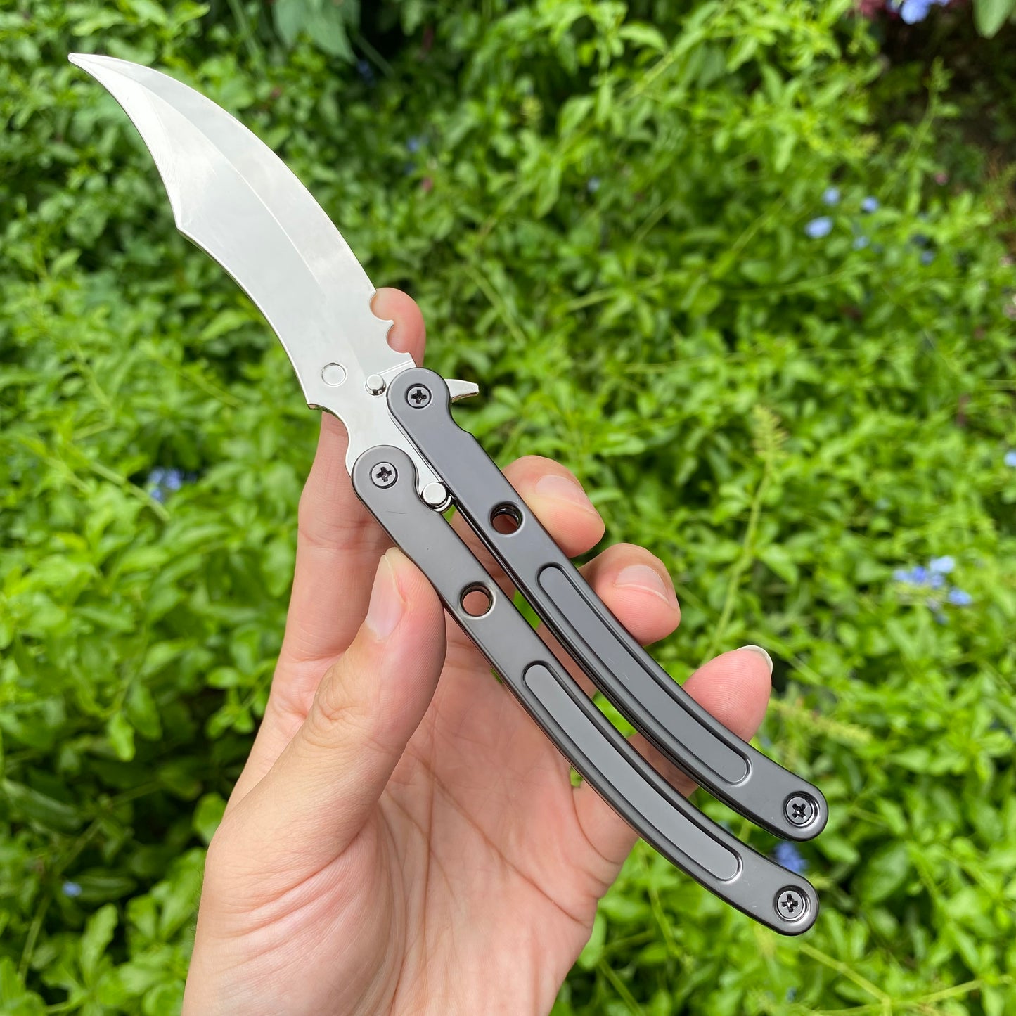 Metal Black.Market Butterfly Knife Balisong Replica 2 In 1 Pack