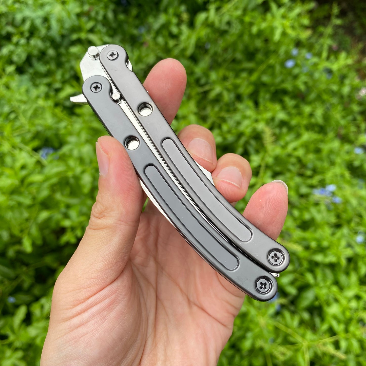 Metal Black.Market Butterfly Knife Balisong Replica 2 In 1 Pack