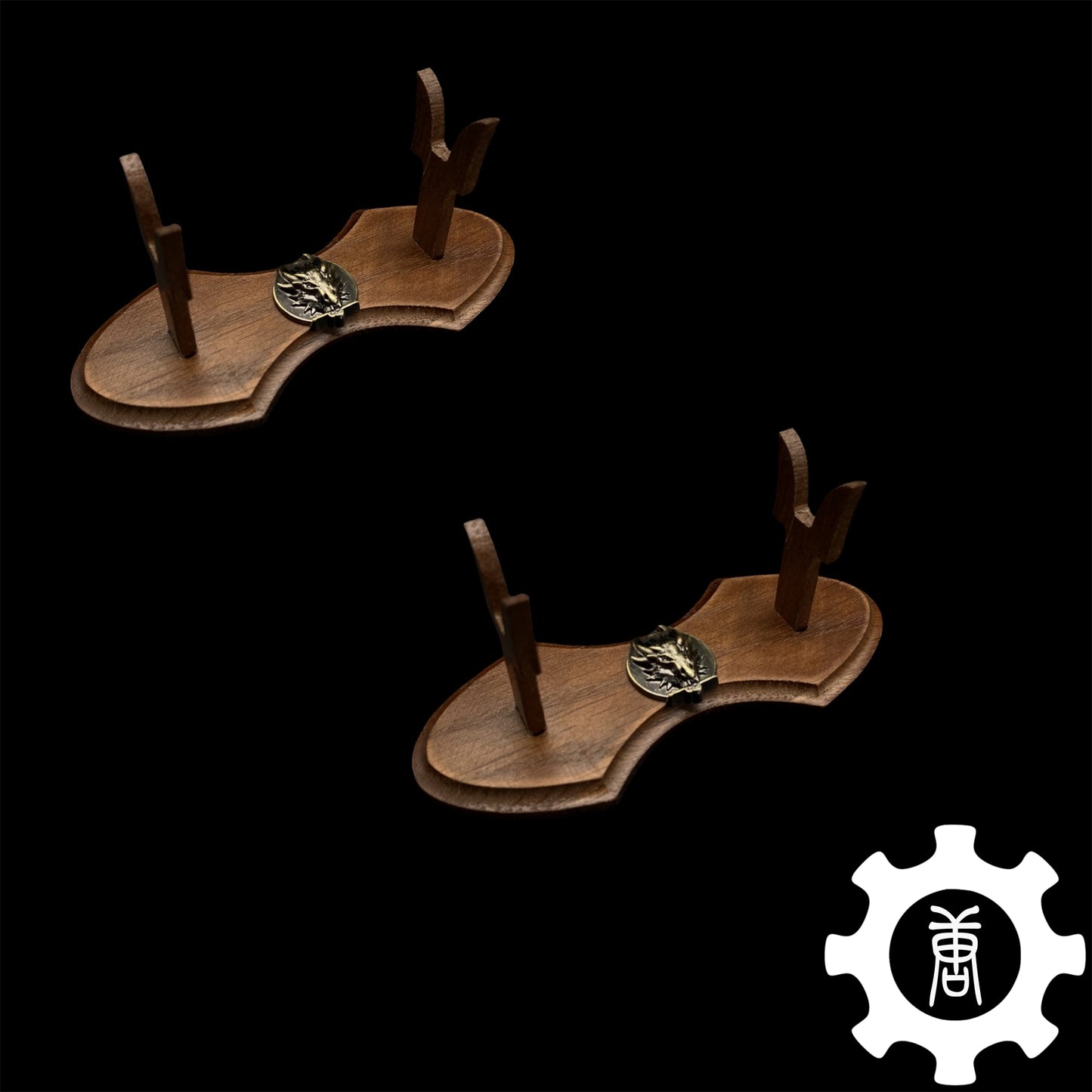 1-Layer Handmade Oak Wood Mini Display Holder