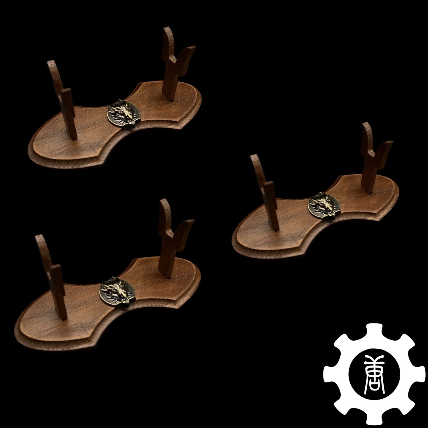 1-Layer Handmade Oak Wood Mini Display Holder