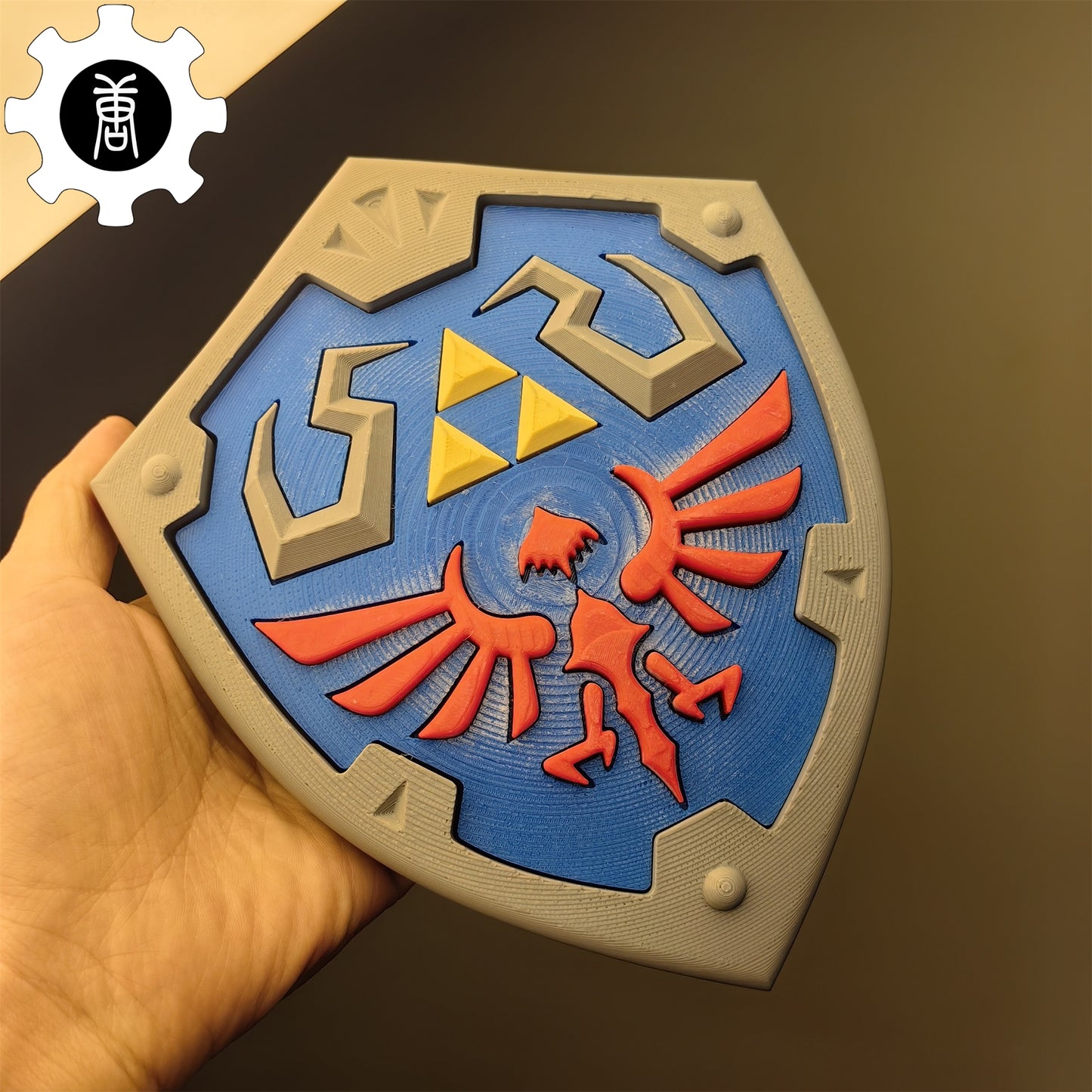 3D-Printed Link Master Sword Hylian Shield Replica