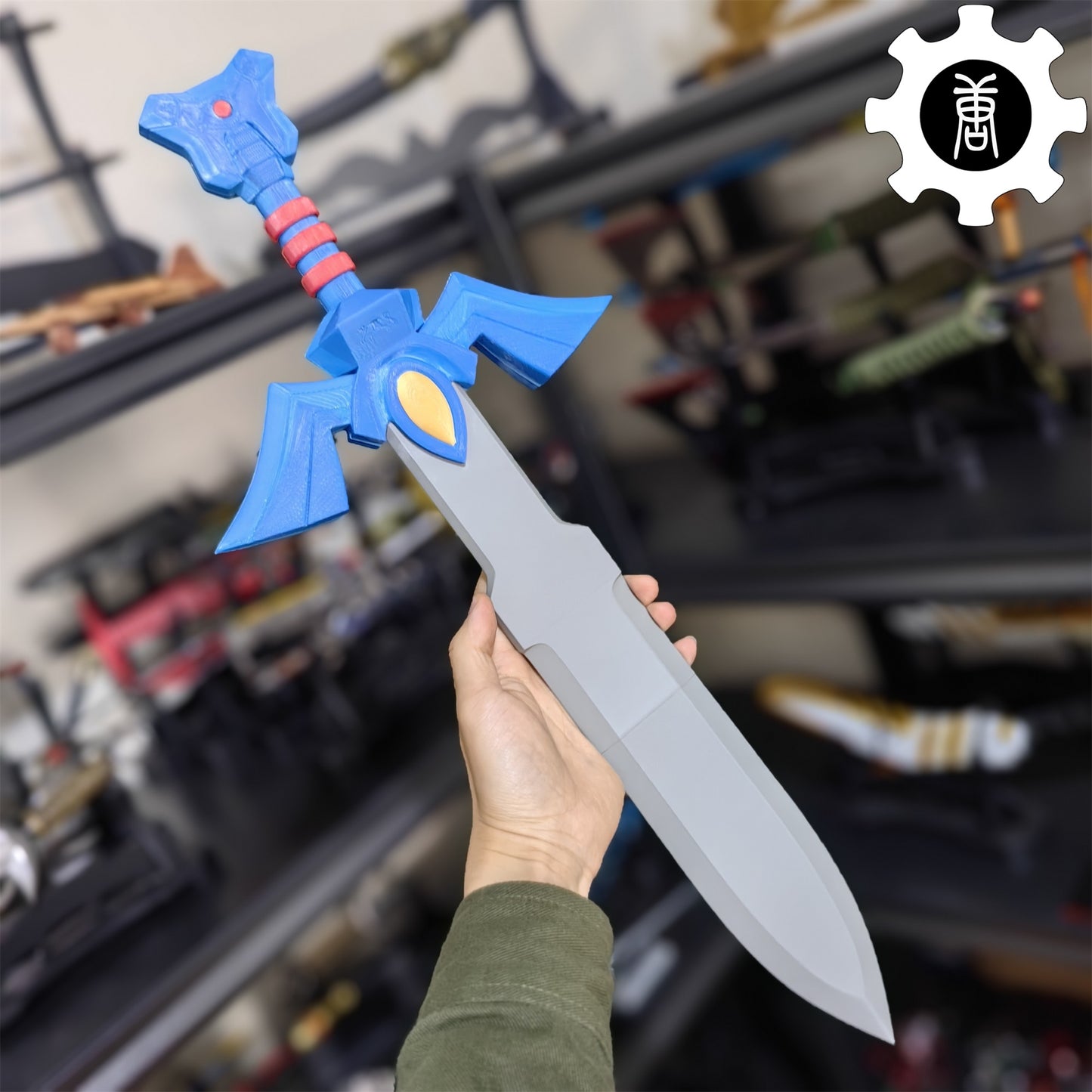 3D-Printed Link Master Sword Hylian Shield Replica