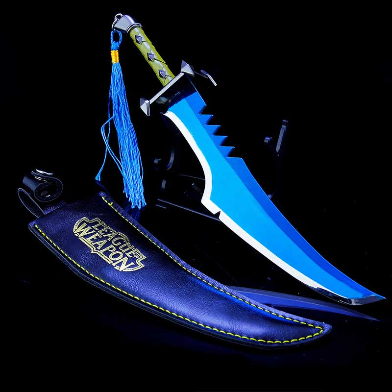 Master Yi Skin Dagger Toy Model with Leather Sheath