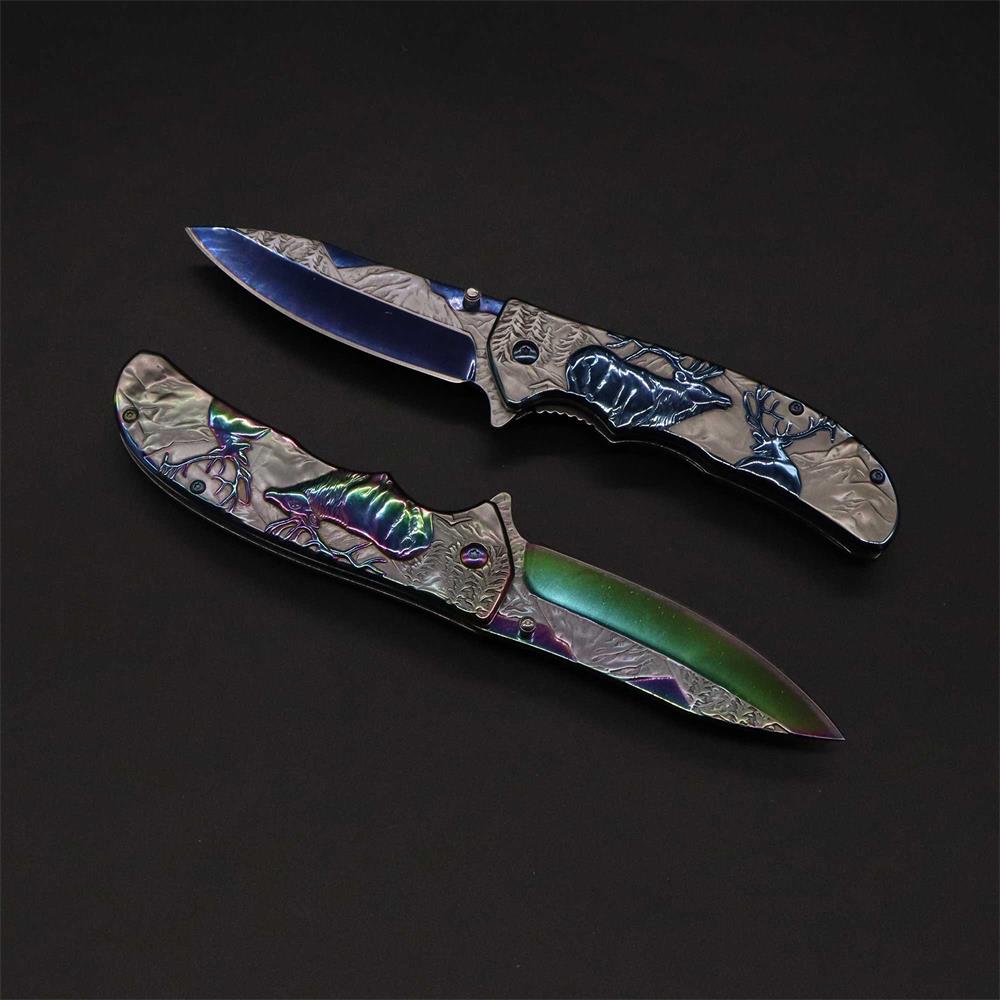 Fantastic Reindeer Folding Knife