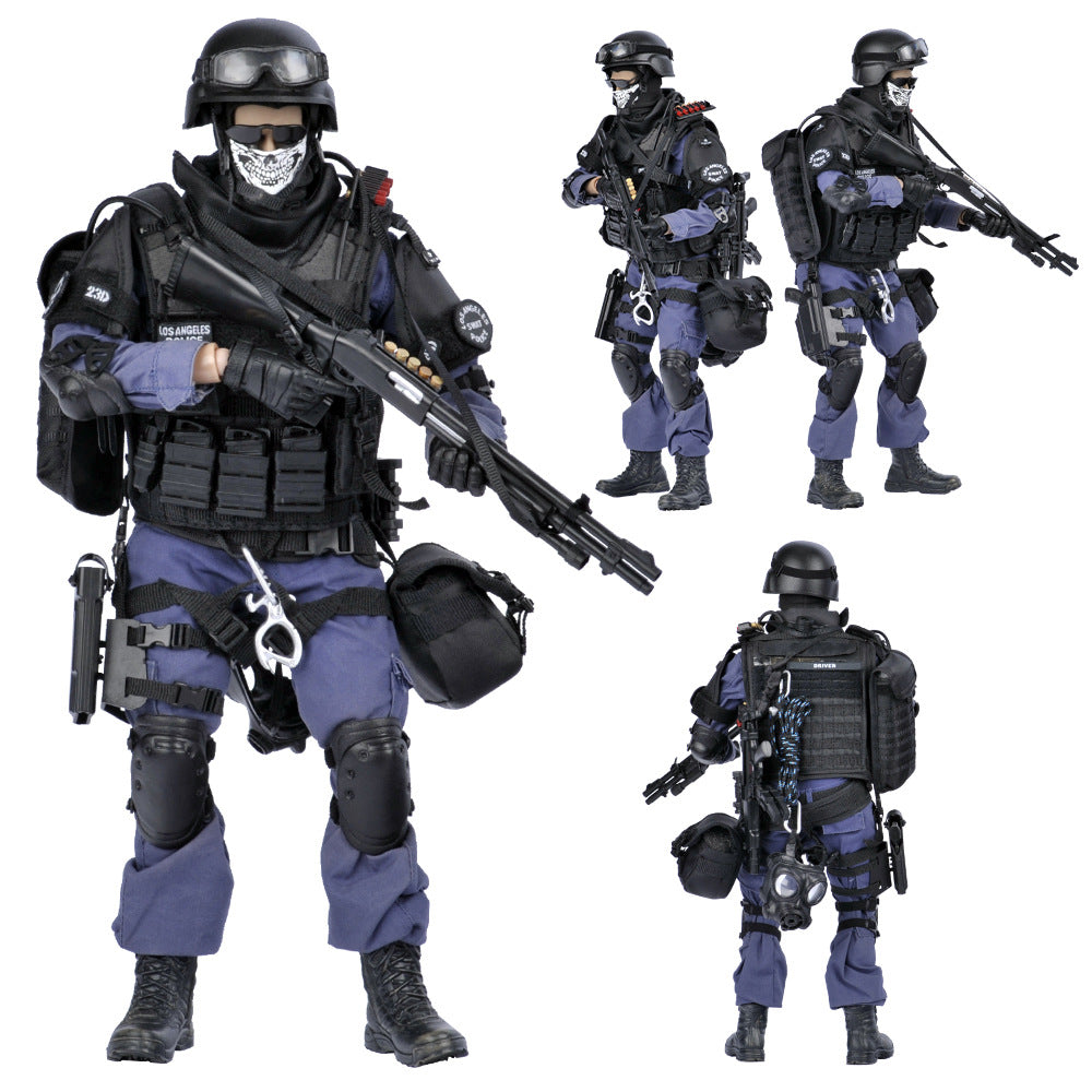 SWAT Police Officer K9 Made With Real LEGO® Minifigure