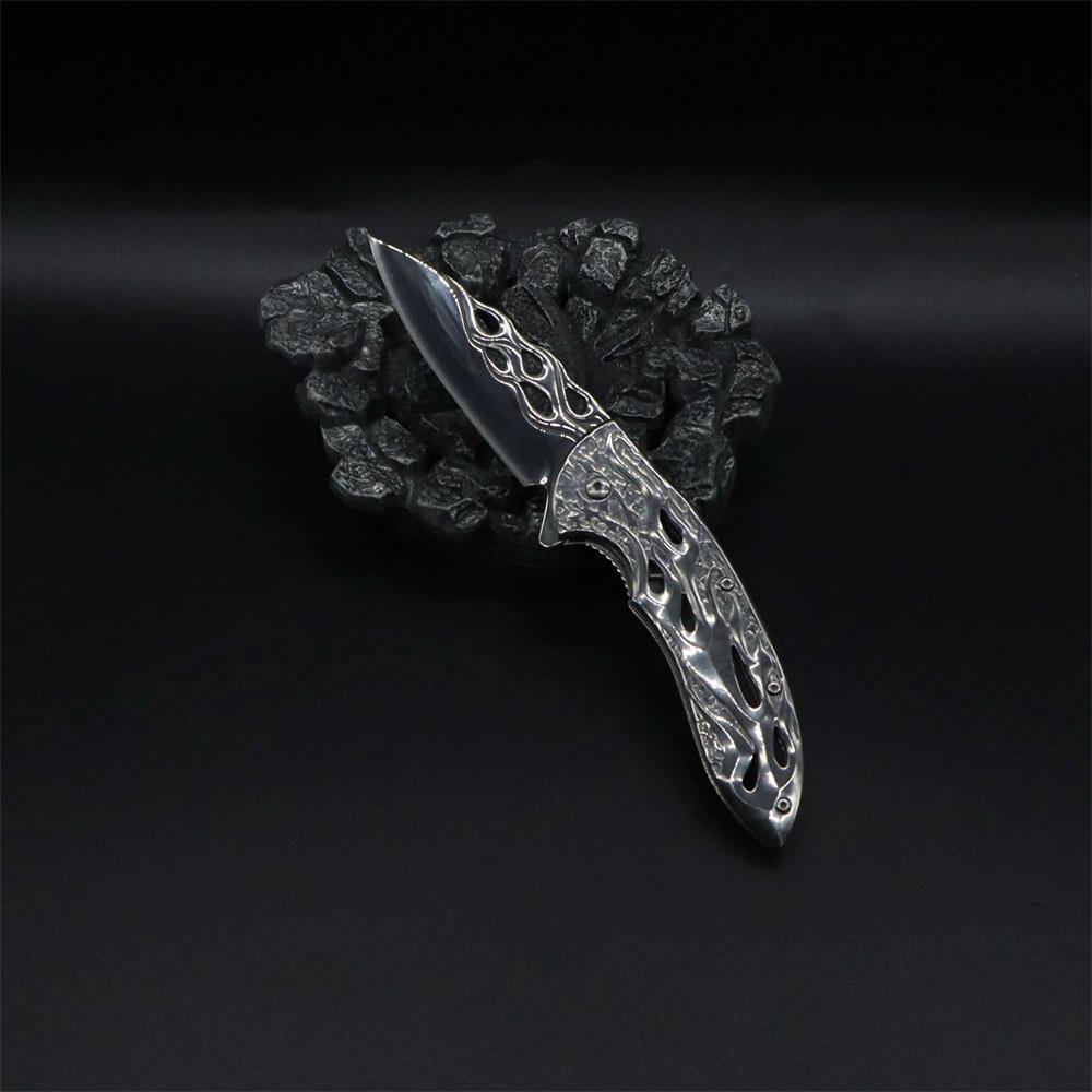 Fantastic Flame Shape Folding Knife