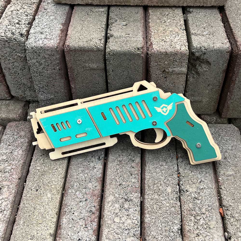 Hunting Eagle 3D Wooden Rubber Band Gun Model Kit