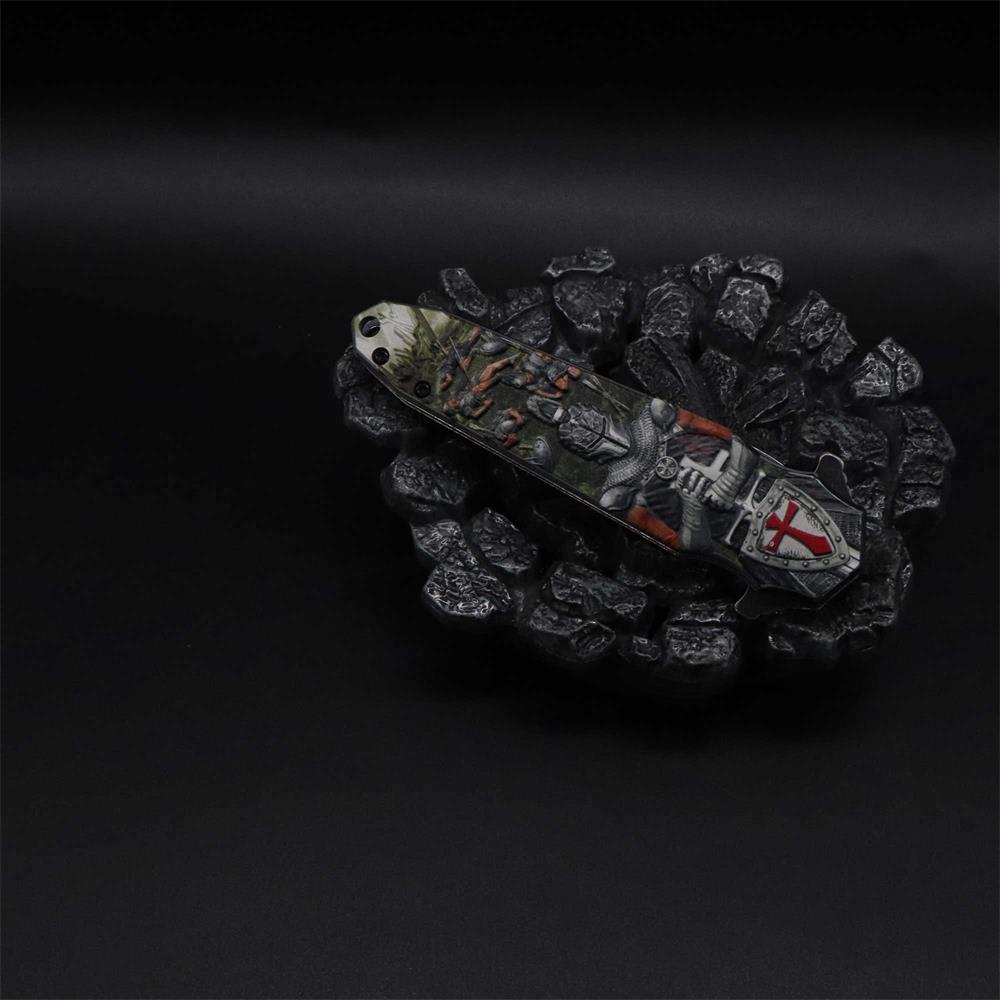 Crusades Knife Knights Templar Folding Knife
