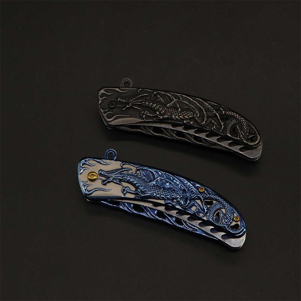 3D Western Dragon Folding Knife