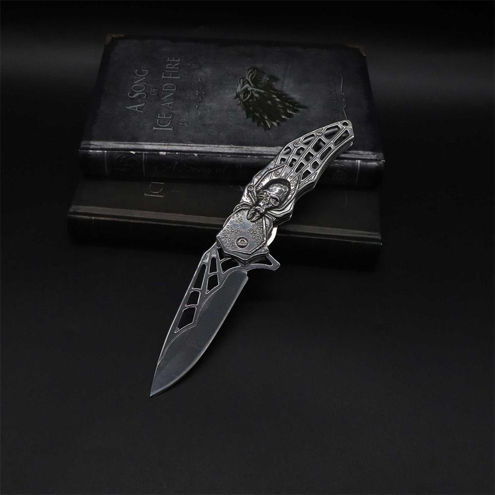 3D Skeleton Spider Folding Knife