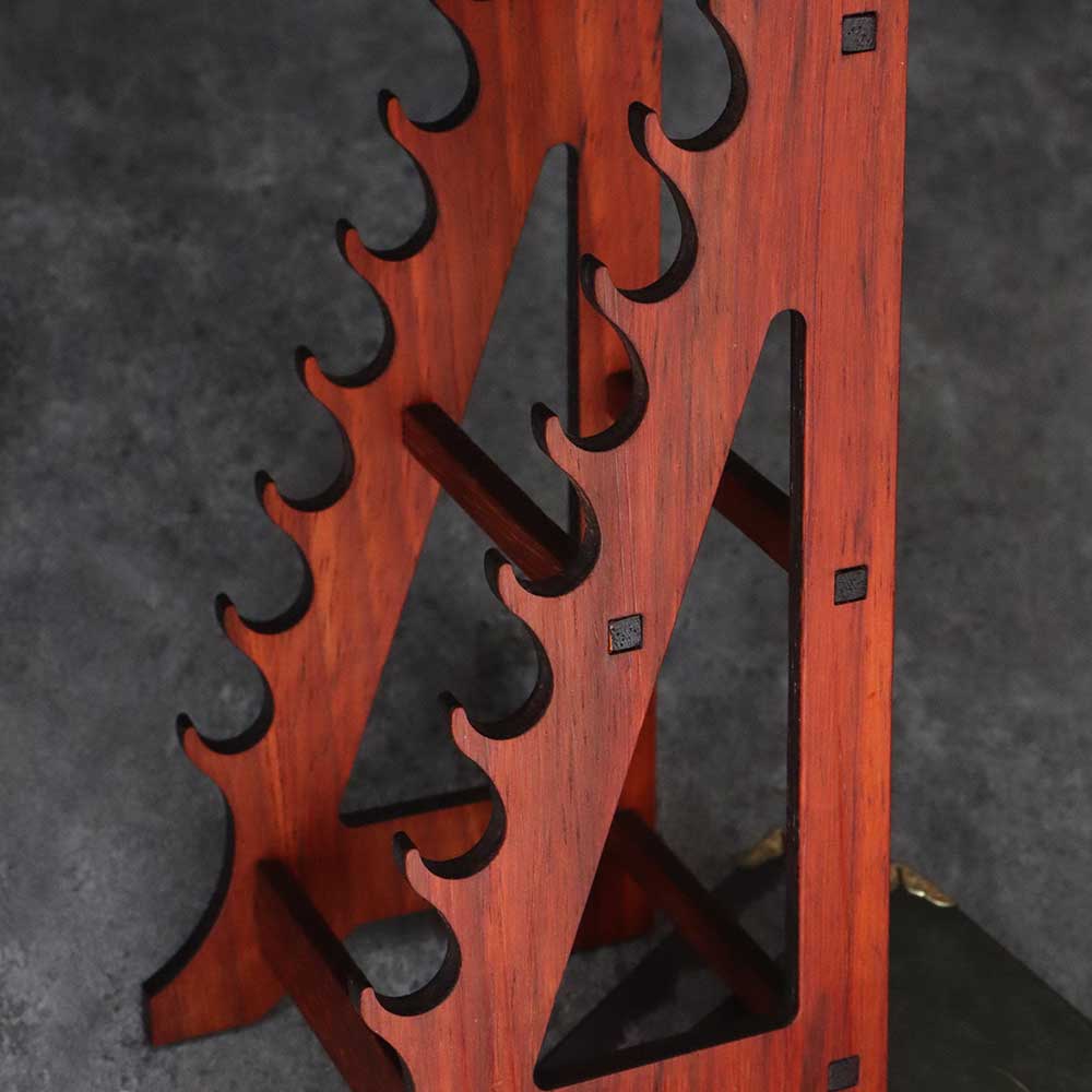 7-Layer Rosewood Wood Display Holder Wooden Kit