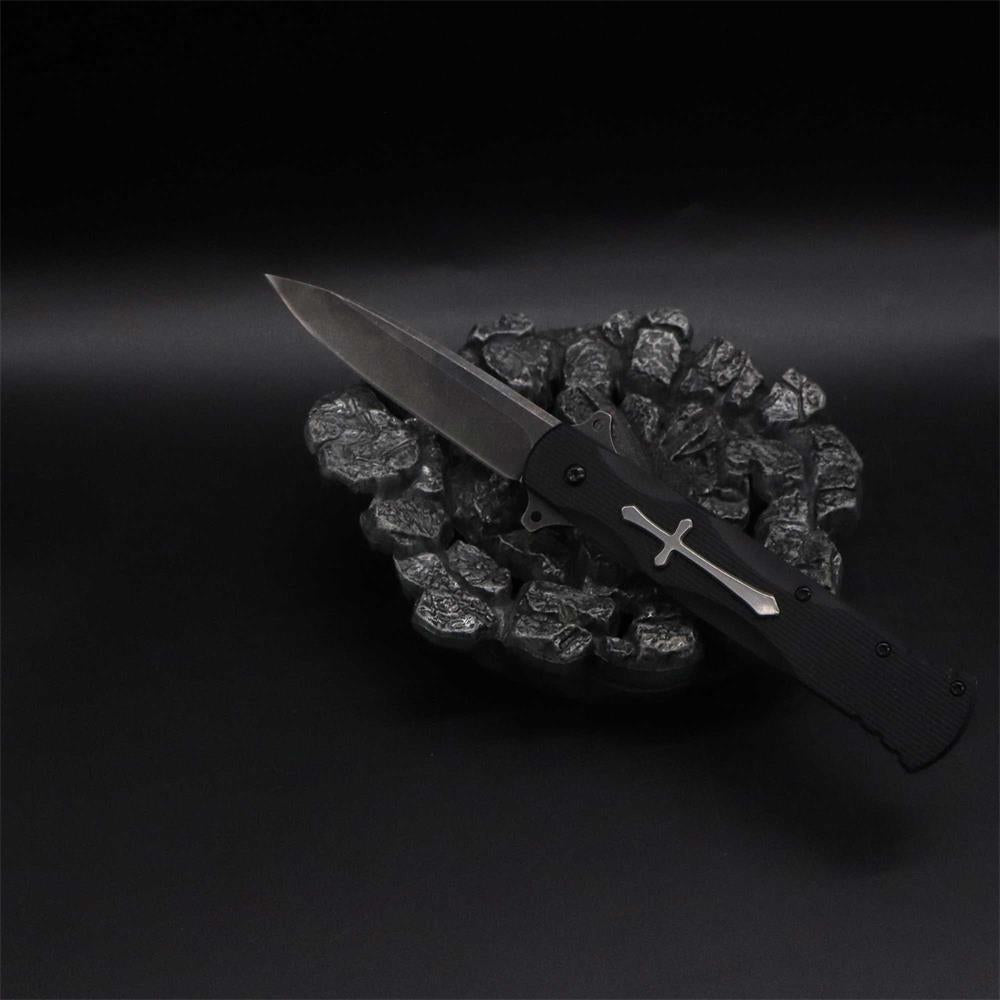 Cross Knife Christian Folding Knife