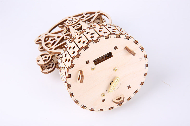 3D Wooden Assembled Mirage Ferris Wheel Music Box Model Kit