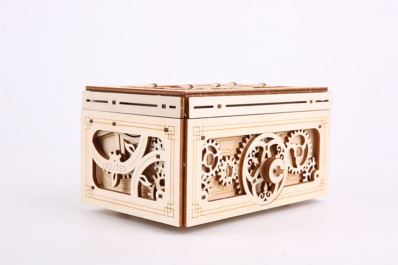 Wooden Music Box 3D Puzzle Creative Double Magic Box