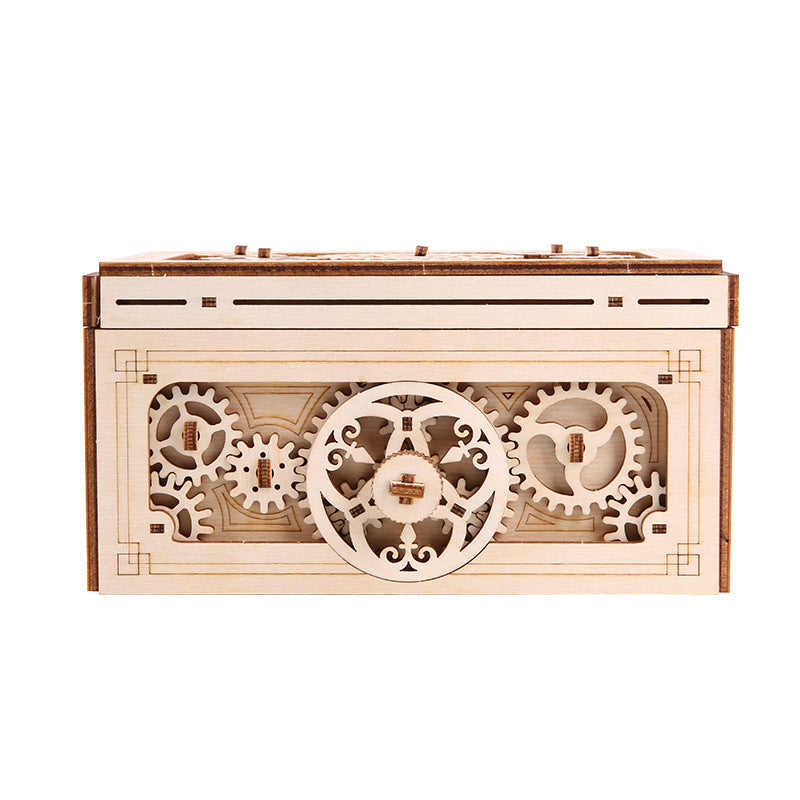 Wooden Music Box 3D Puzzle Creative Double Magic Box