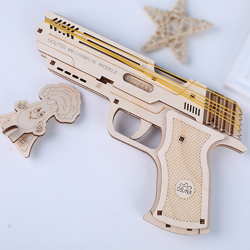 Puzzle 3D Ugears Pistolet Wolf 01 - Puzzle 3D - Achat & prix