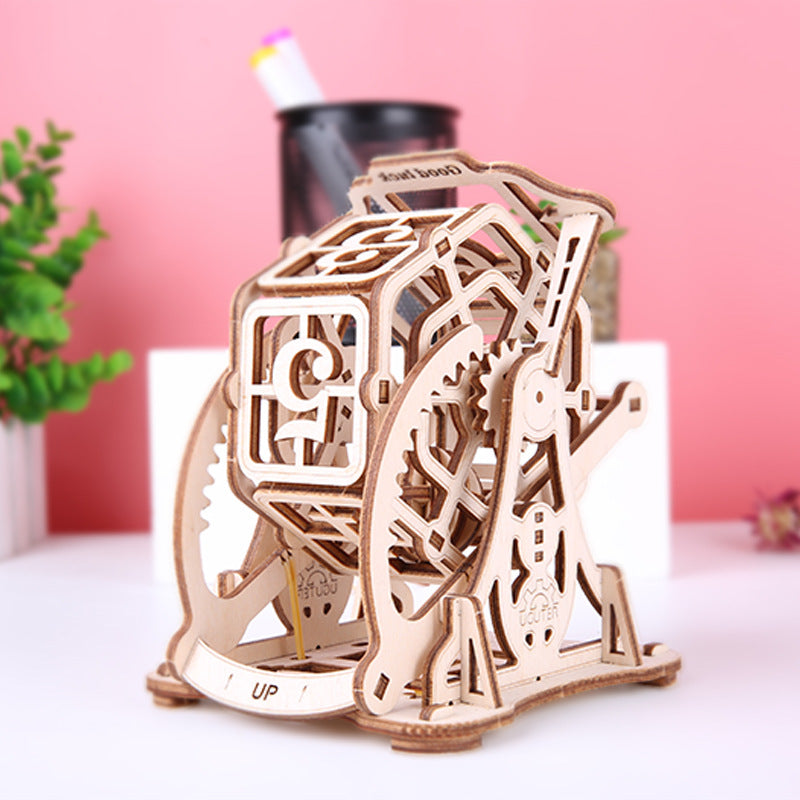 3D Wooden Assembled Lucky Roulette Model Kit