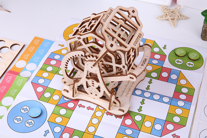 3D Wooden Assembled Lucky Roulette Model Kit