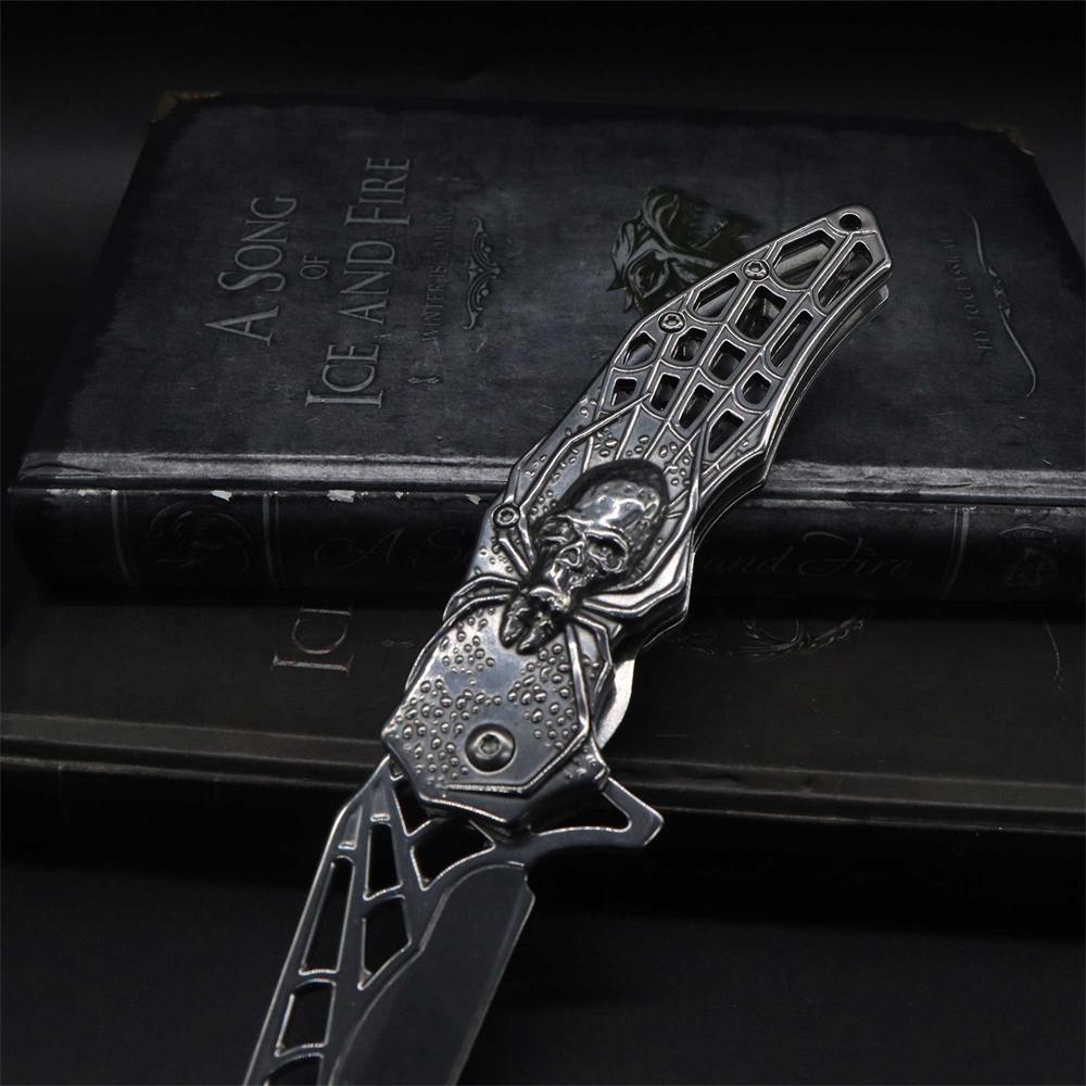 3D Skeleton Spider Folding Knife