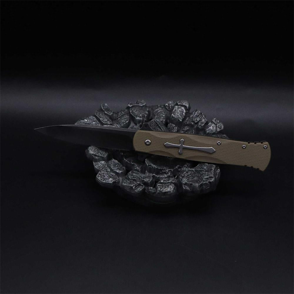 Cross Knife Christian Folding Knife