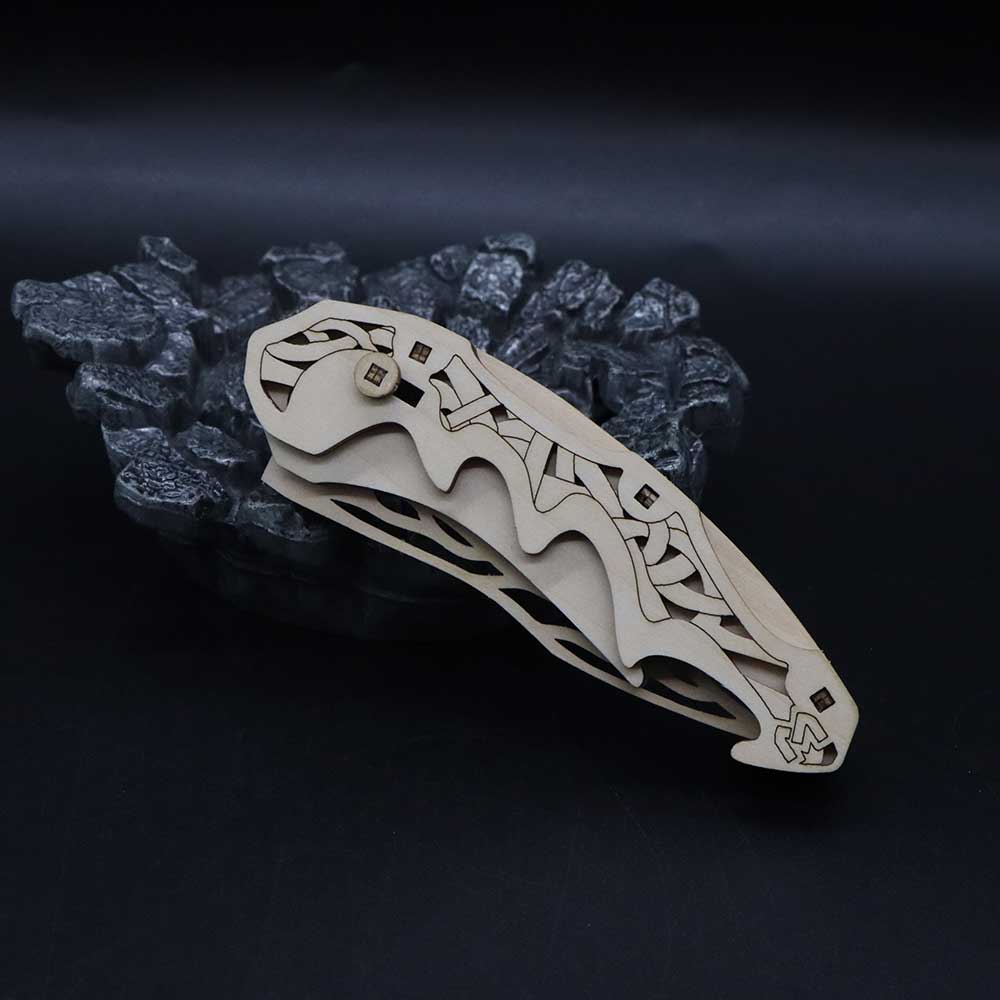 3D Folding Knife Puzzle Wooden Model Kit