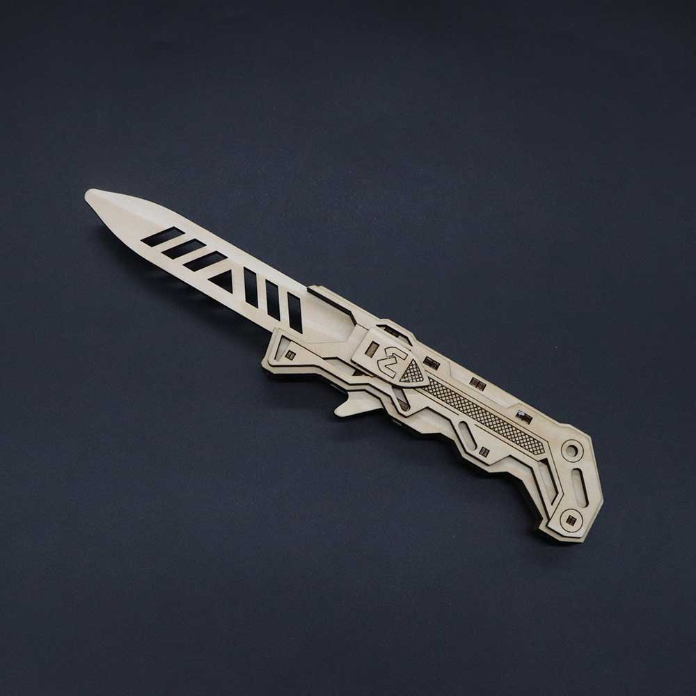Wooden Ballistic Knife Model Kit 3D Puzzle