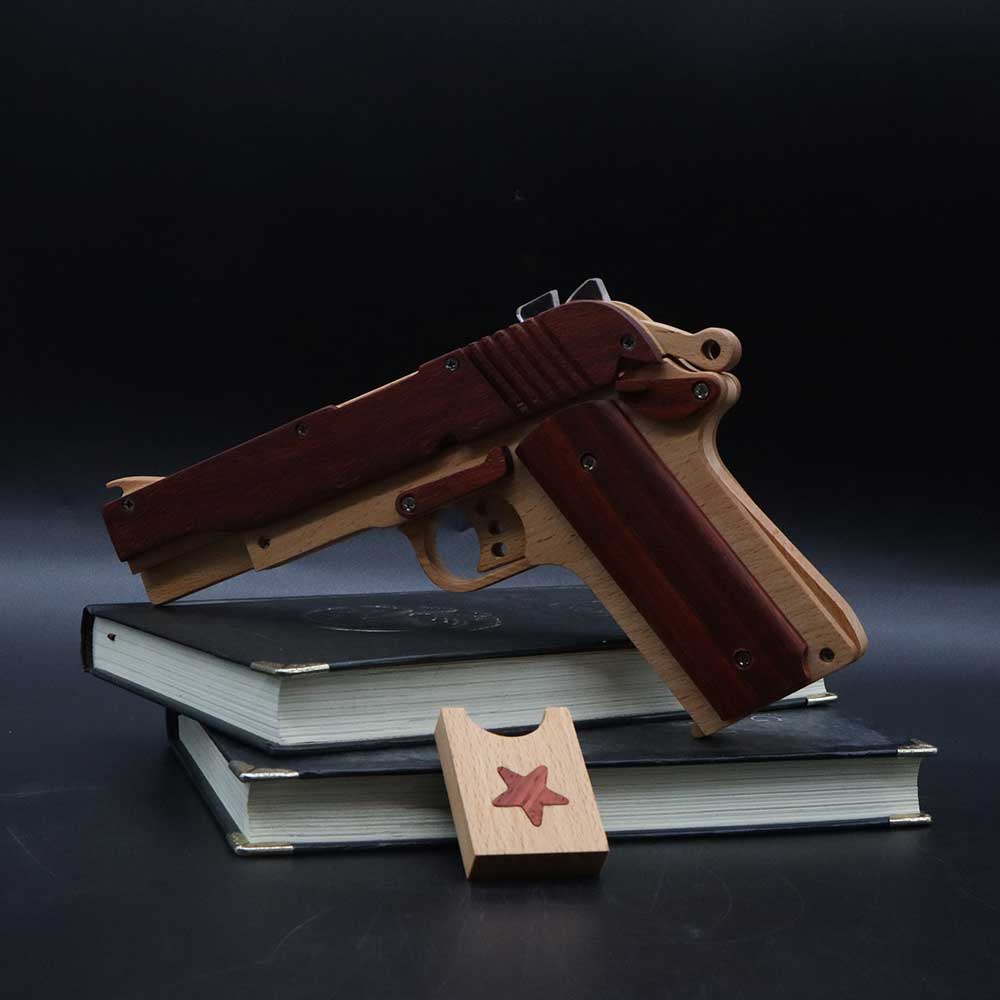 M1911 Wooden Rubber Band Gun Model