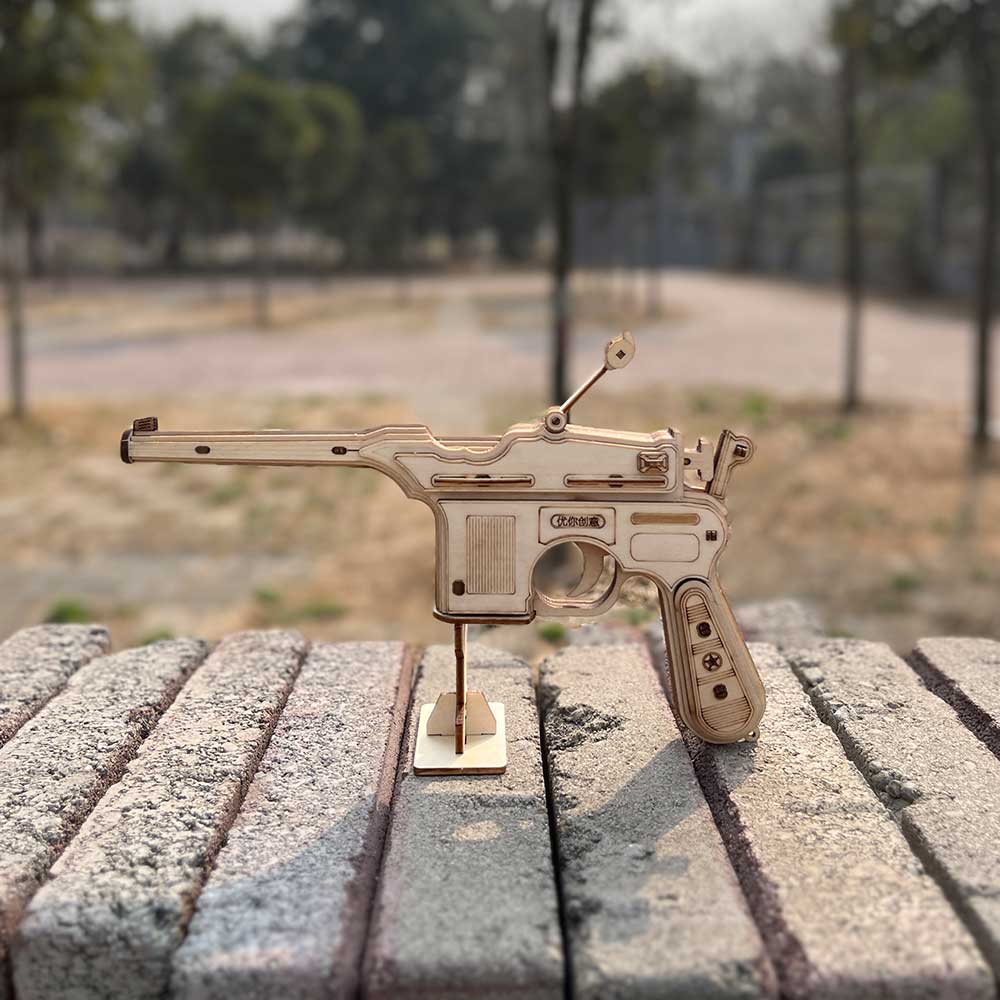 Mauser Military Pistol Wooden Model Pistol 3D Puzzle