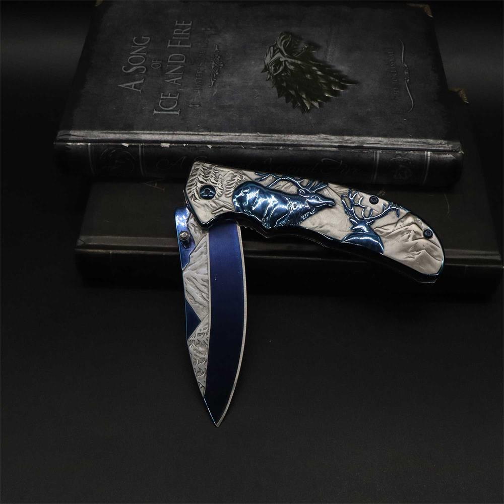 Fantastic Reindeer Folding Knife