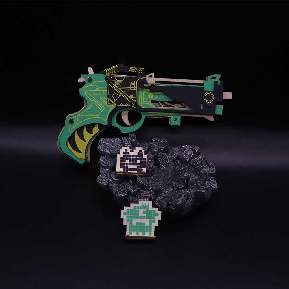 Hunting Gun 3D Rubber Band Gun Wooden Model Kit