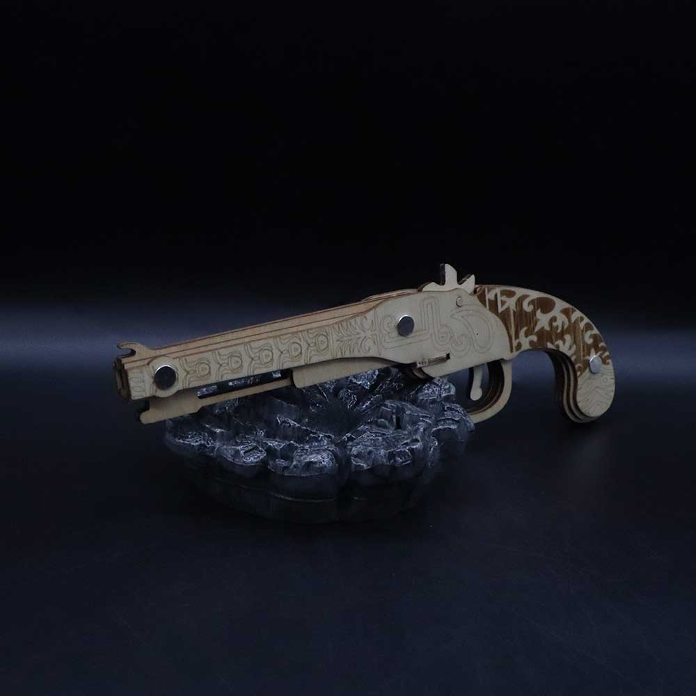 Assembled Firelock Wooden Rubber Band Gun Model Kit